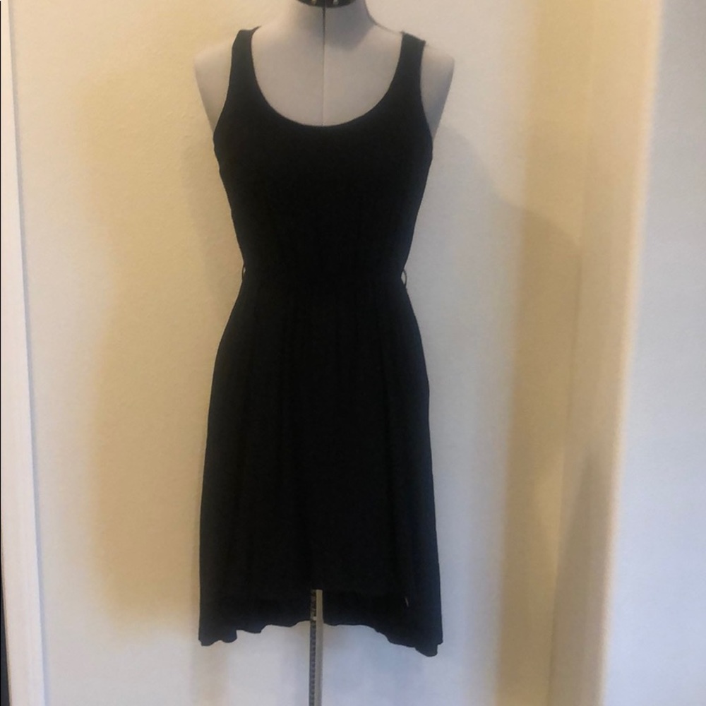 Black high low dress